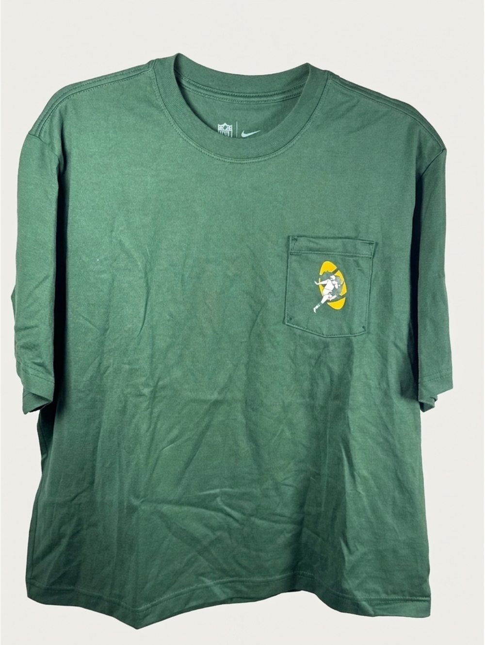 Nike NFL The Nike Tee Women's Green Pocket T-Shirt, Size L